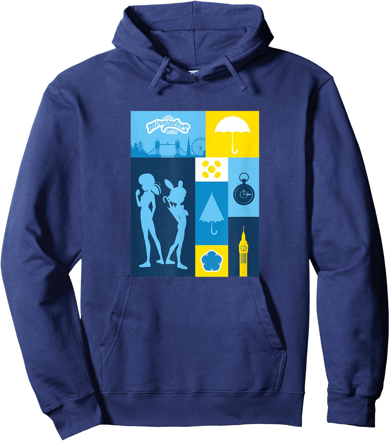 Miraculous Ladybug London Chronobug Time Travel Hoodie - Hoodie | Navy