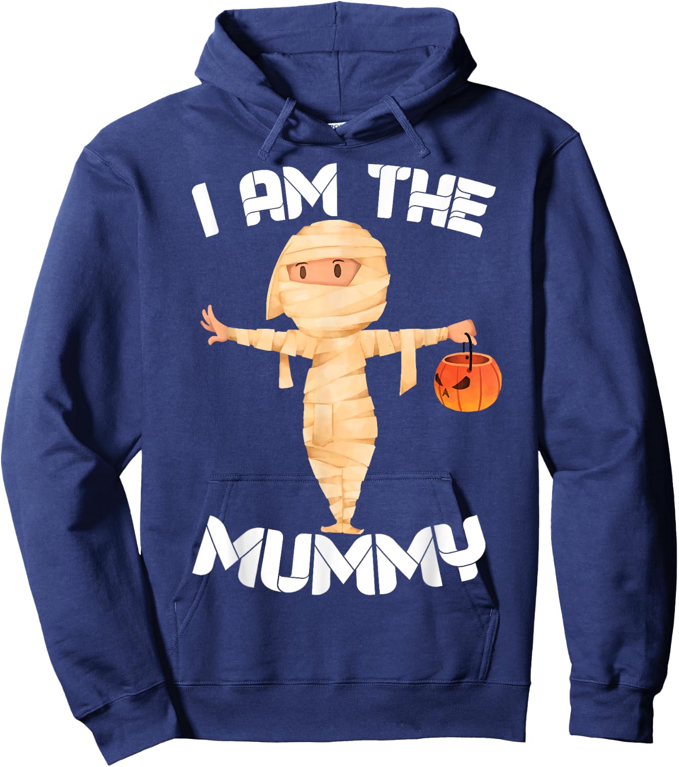 I Am The Mummy Shirt Matching Halloween Costume Mom Hoodie - Hoodie | Navy