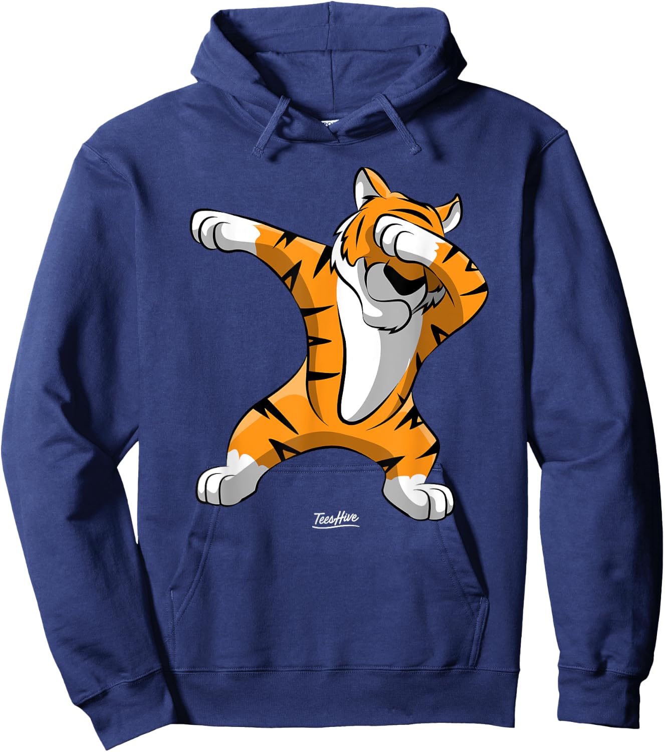 Dabbing Tiger - Boys Tiger Hoodie - Hoodie | Navy