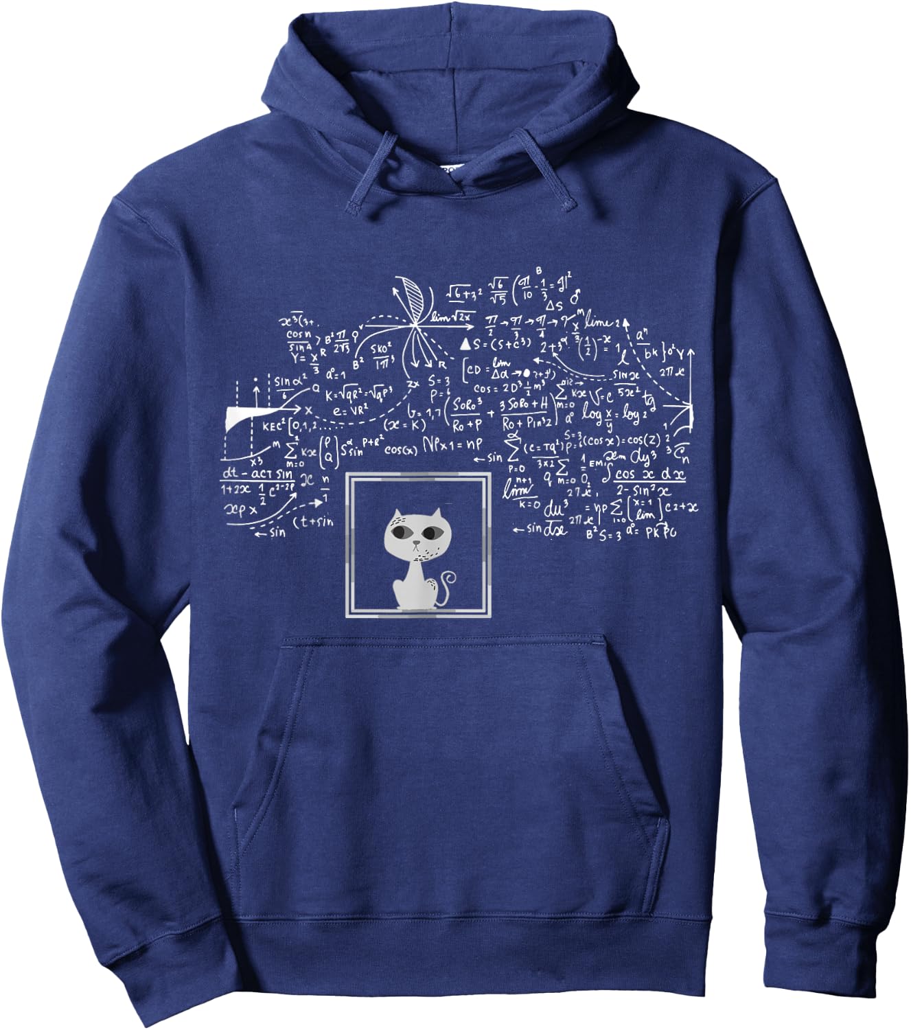 Schrodingers Cat in a Box Funny Science Nerd Physics Hoodie - Hoodie | Navy
