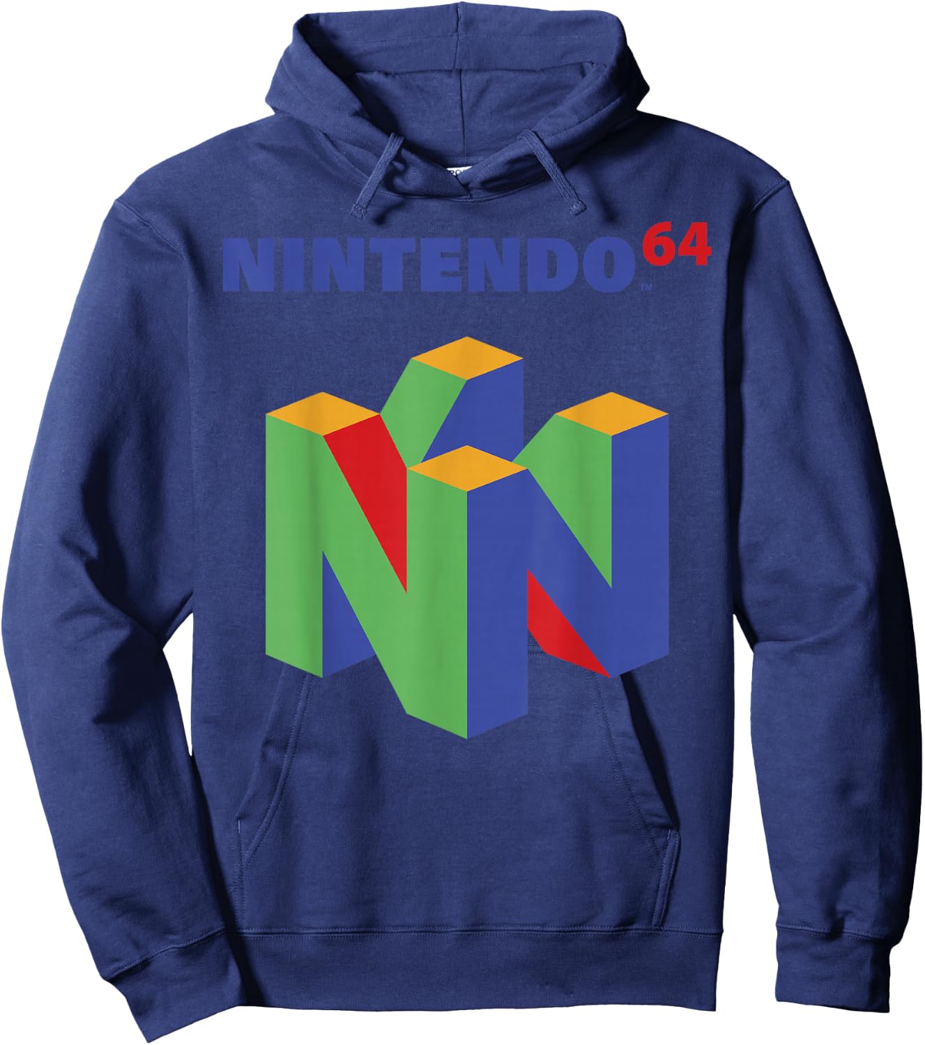 Nintendo 64 Logo Colorful Graphic Hoodie - Hoodie | Navy