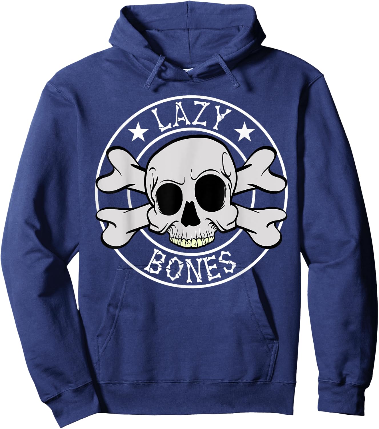 Lazy Bones Skeleton Halloween Costume Horror movies Hoodie - Hoodie | Navy