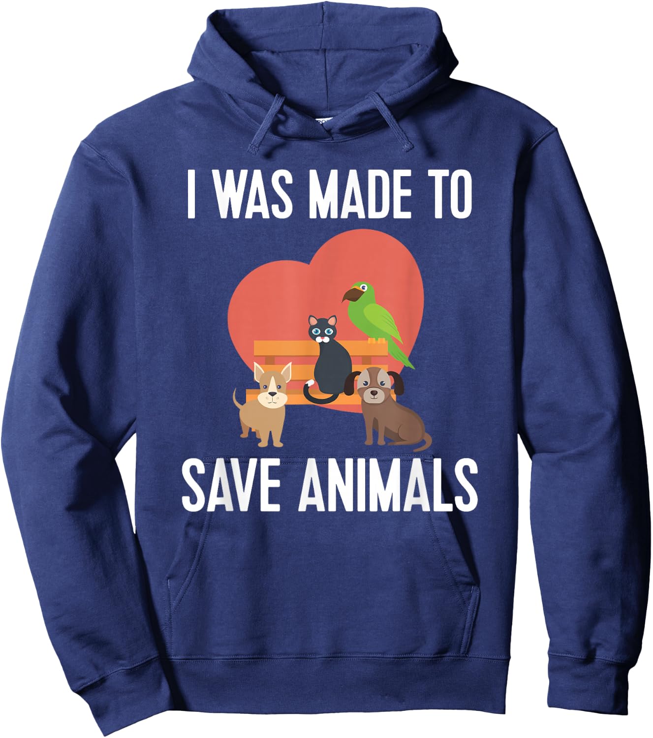 Made To Save Animals Rescuer Vets Veterinarian Gift Hoodie - Hoodie | Navy