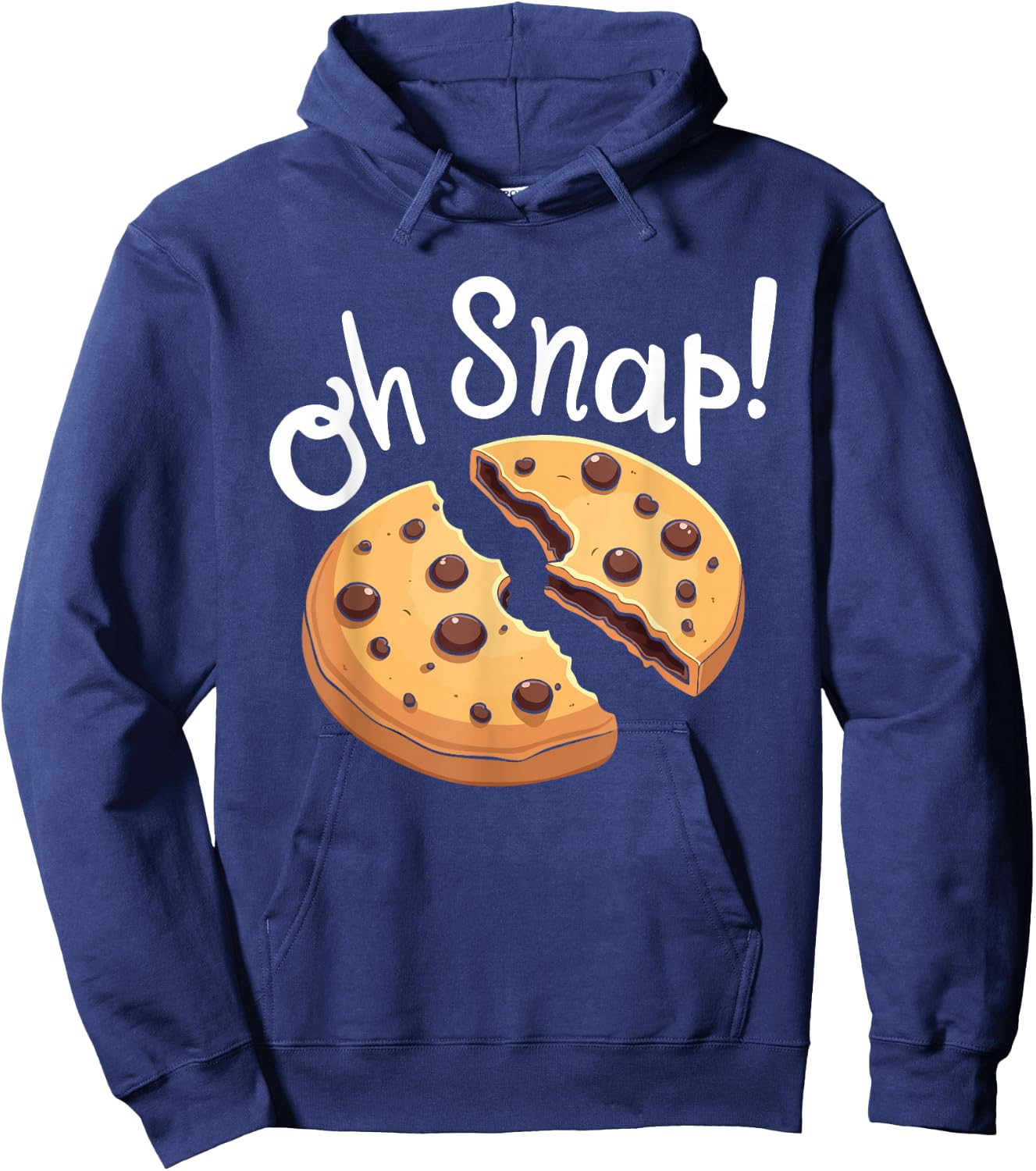 Cookie Design for Kids Chocolate Chip Funny Oh Snap Cookies Hoodie - Hoodie | Navy