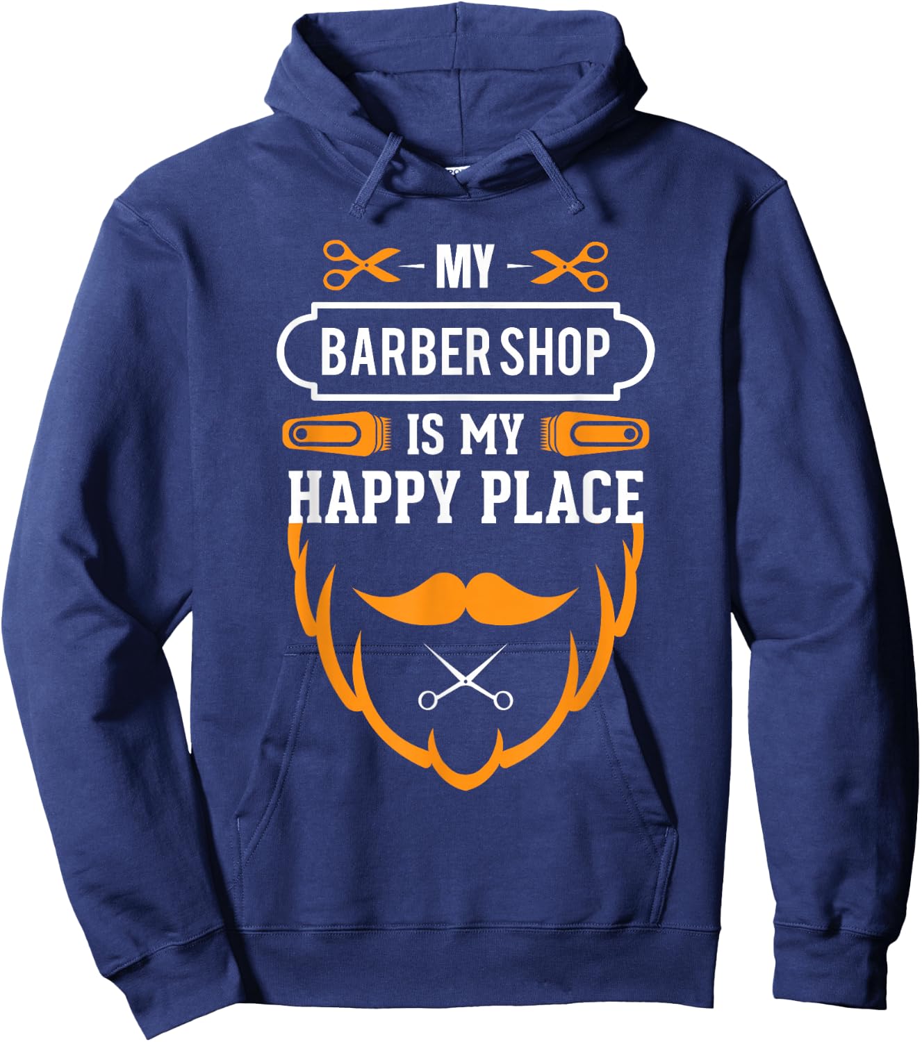 Vintage Retro Barber Shop Quote Saying Shirt Gift Hoodie - Hoodie | Navy