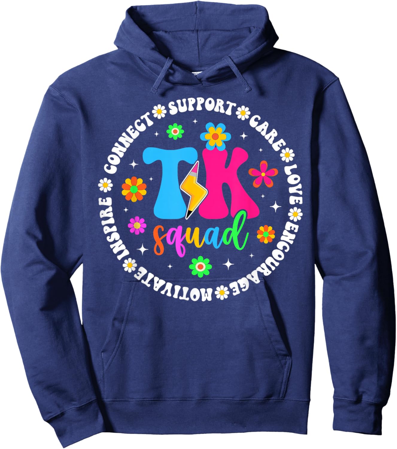 TK Squad Transitional Kindergarten Teacher TK Student Hoodie - Hoodie | Navy