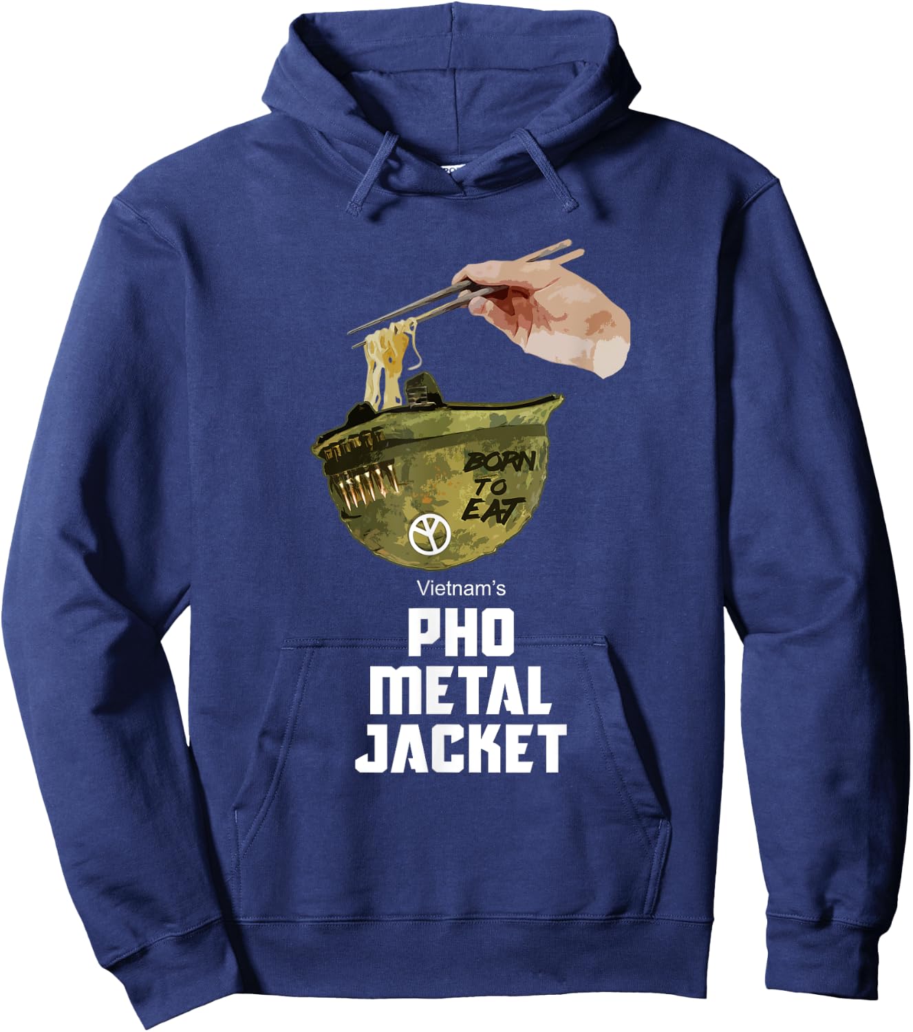 Pho Shirt Pho Metal Jacket Gamer Shirt Veteran Shirt Hoodie - Hoodie | Navy