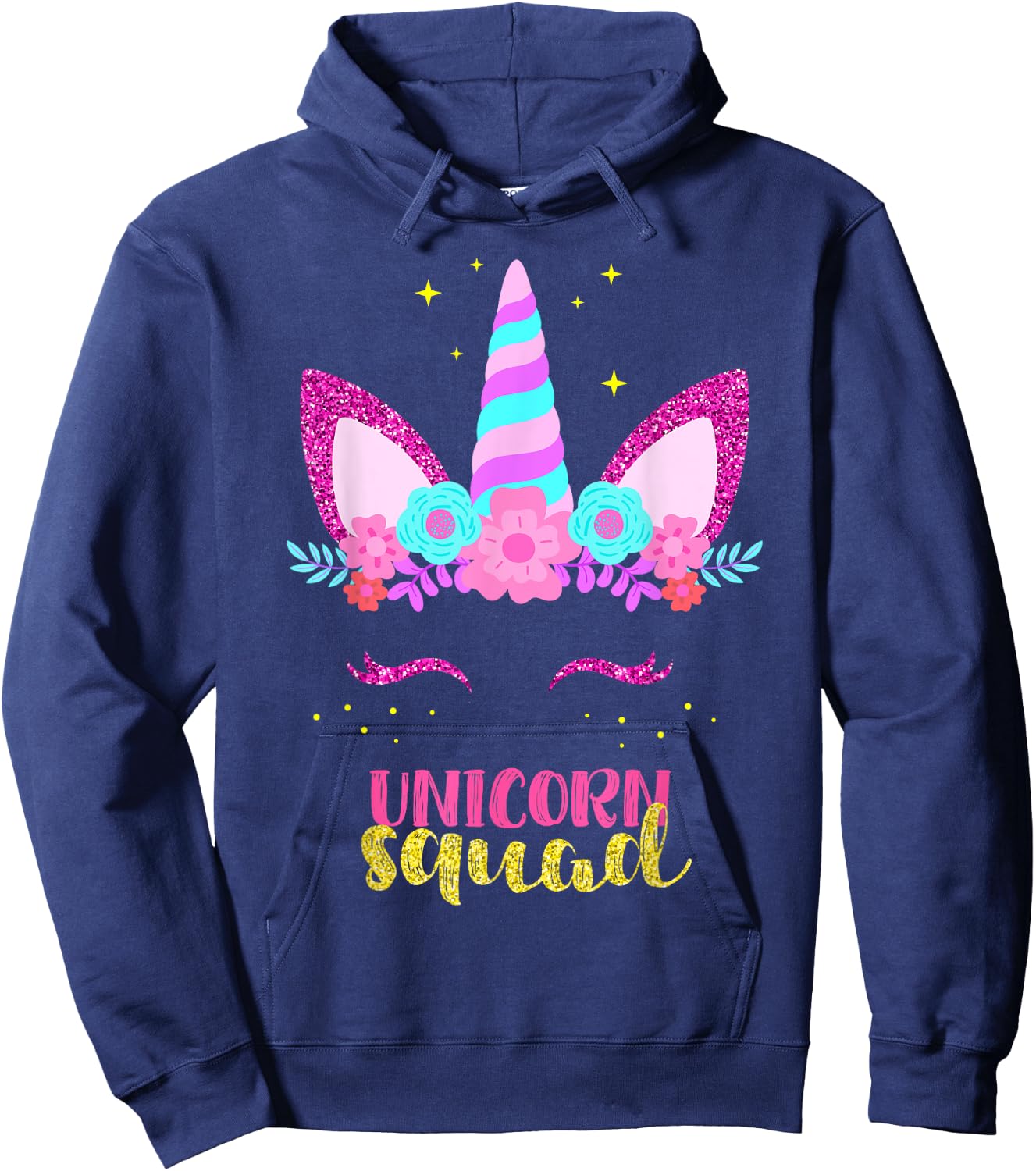 Unicorn Squad, Cute Fantasy Family Matching for Parties Hoodie - Hoodie | Navy