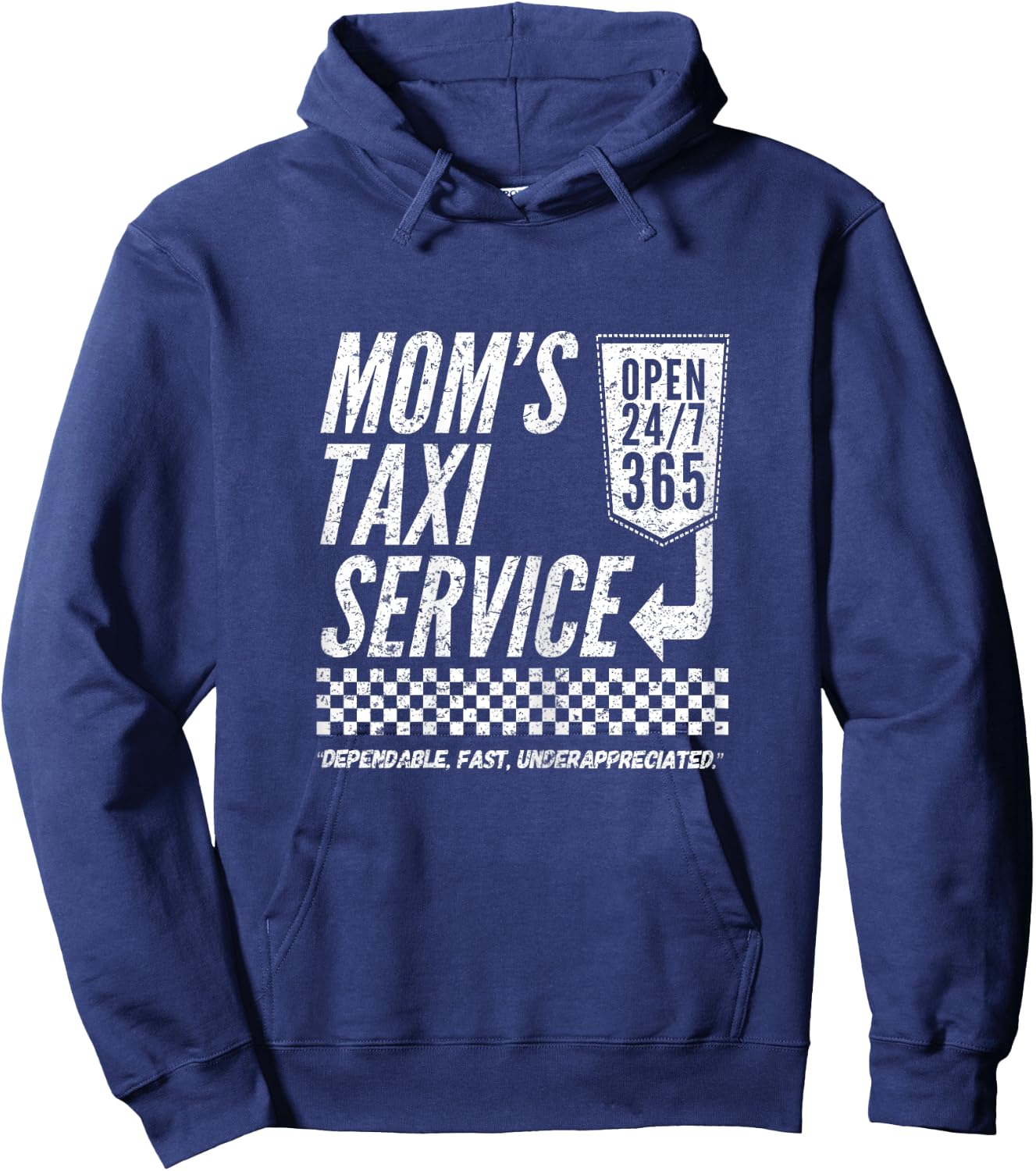 Mom's Taxi Service Funny Mother Gift Hoodie - Hoodie | Navy