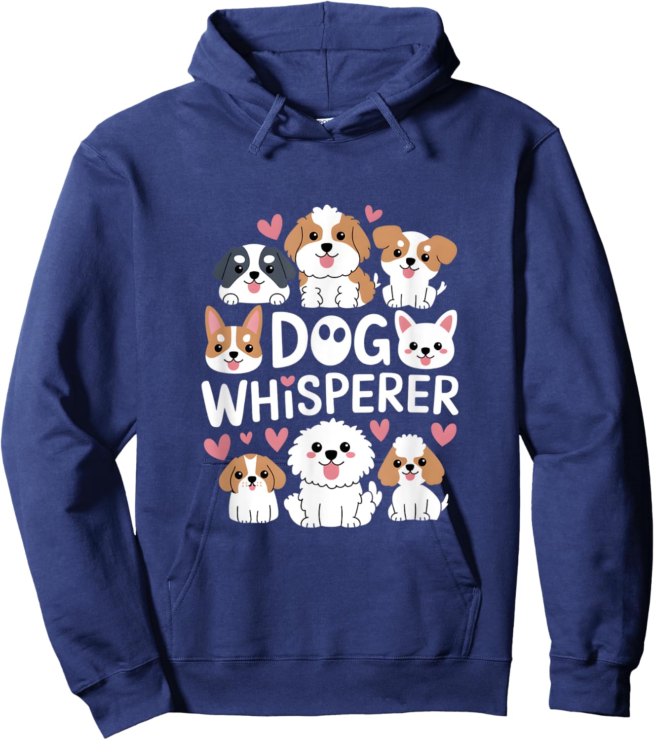 Dog Whisperer Funny Cute Dog Owner Lover Women Kids Hoodie - Hoodie | Navy