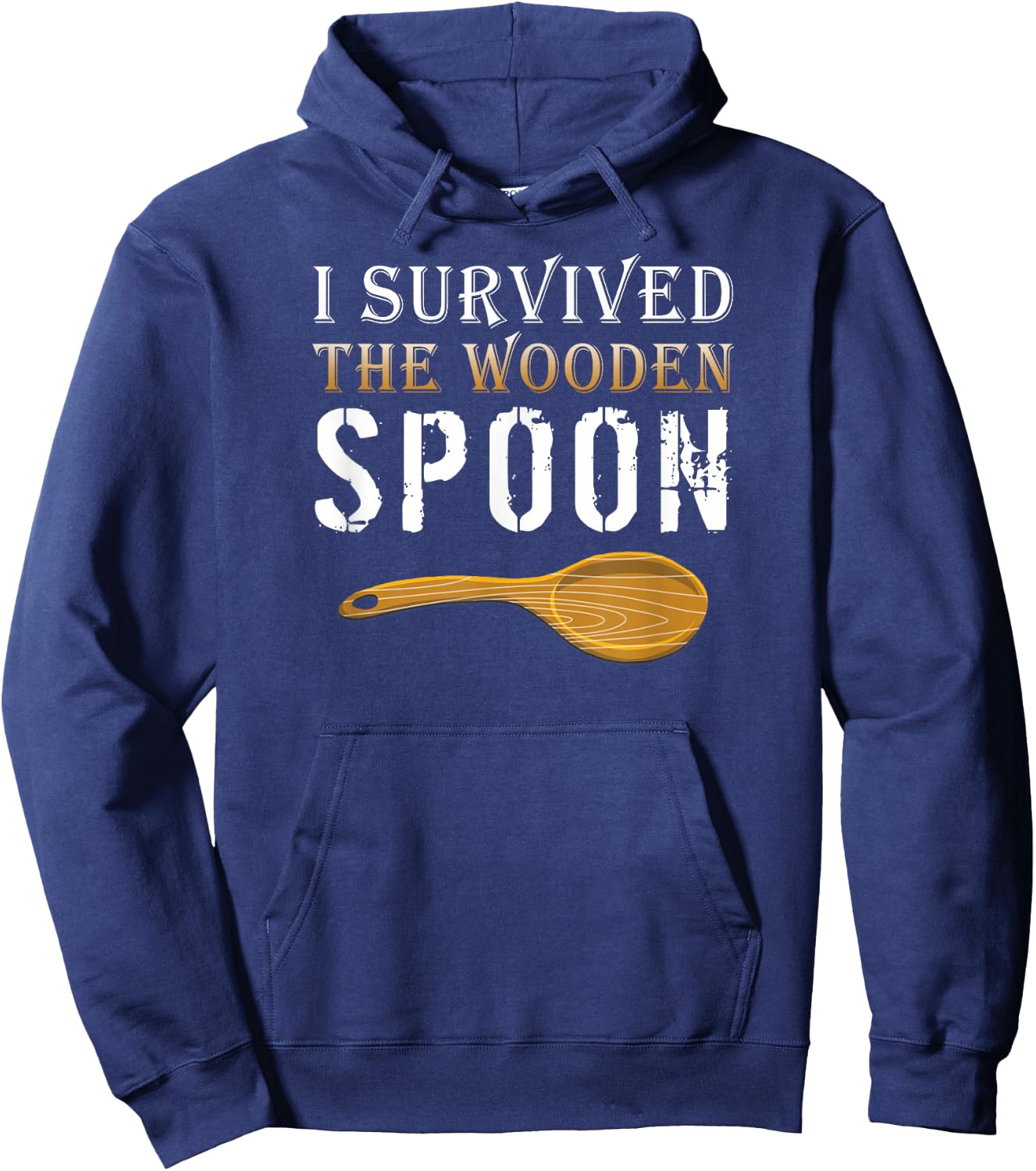 I Survived The Wooden Spoon - Spoon Survivor Hoodie - Hoodie | Navy