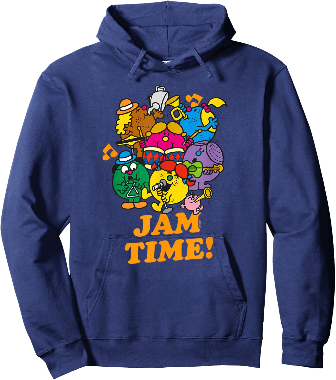 Mr. Men Little Miss Retro Music Jam Time Hoodie - Hoodie | Navy