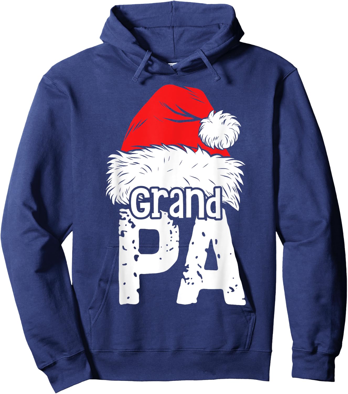 Grandpa Santa Christmas Family Matching Pyjamas Xmas Father Hoodie - Hoodie | Navy