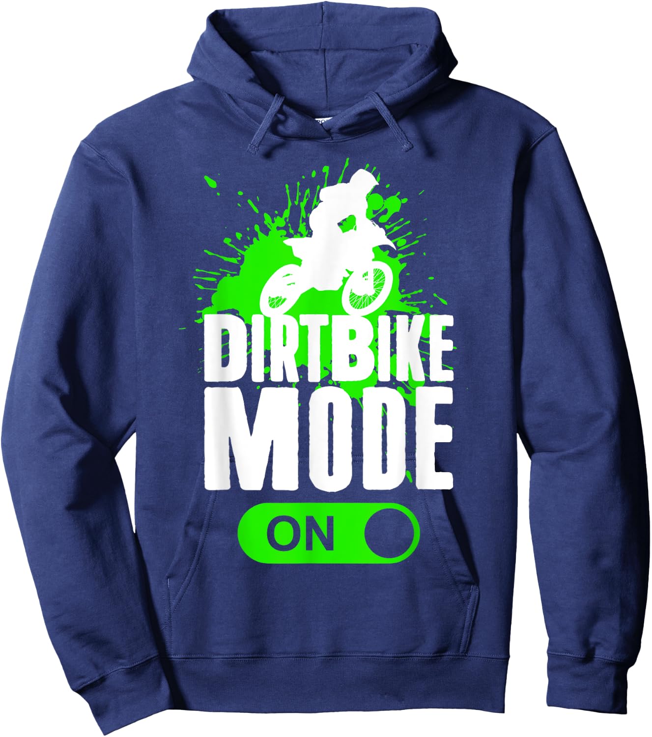 Motocross Dirt Bike Mode On Youth Supercross Racing Hoodie - Hoodie | Navy