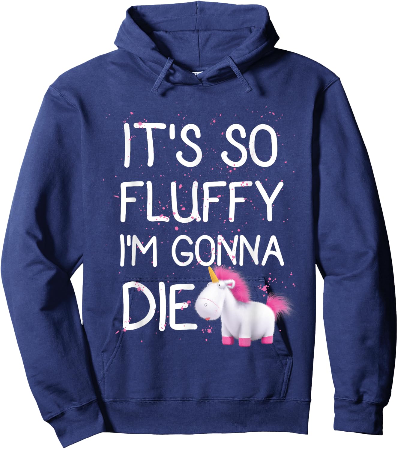 Despicable Me Minions It's So Fluffy Unicorn Graphic Hoodie - Hoodie | Navy