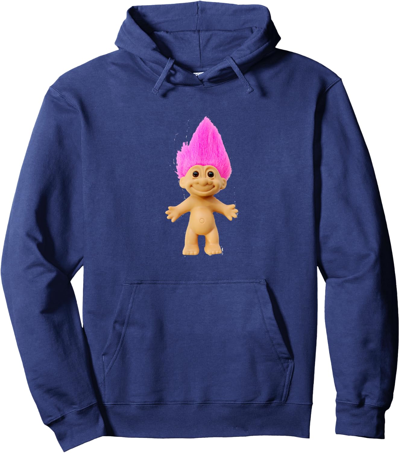 Pink Haired Troll Doll Hoodie - Hoodie | Navy