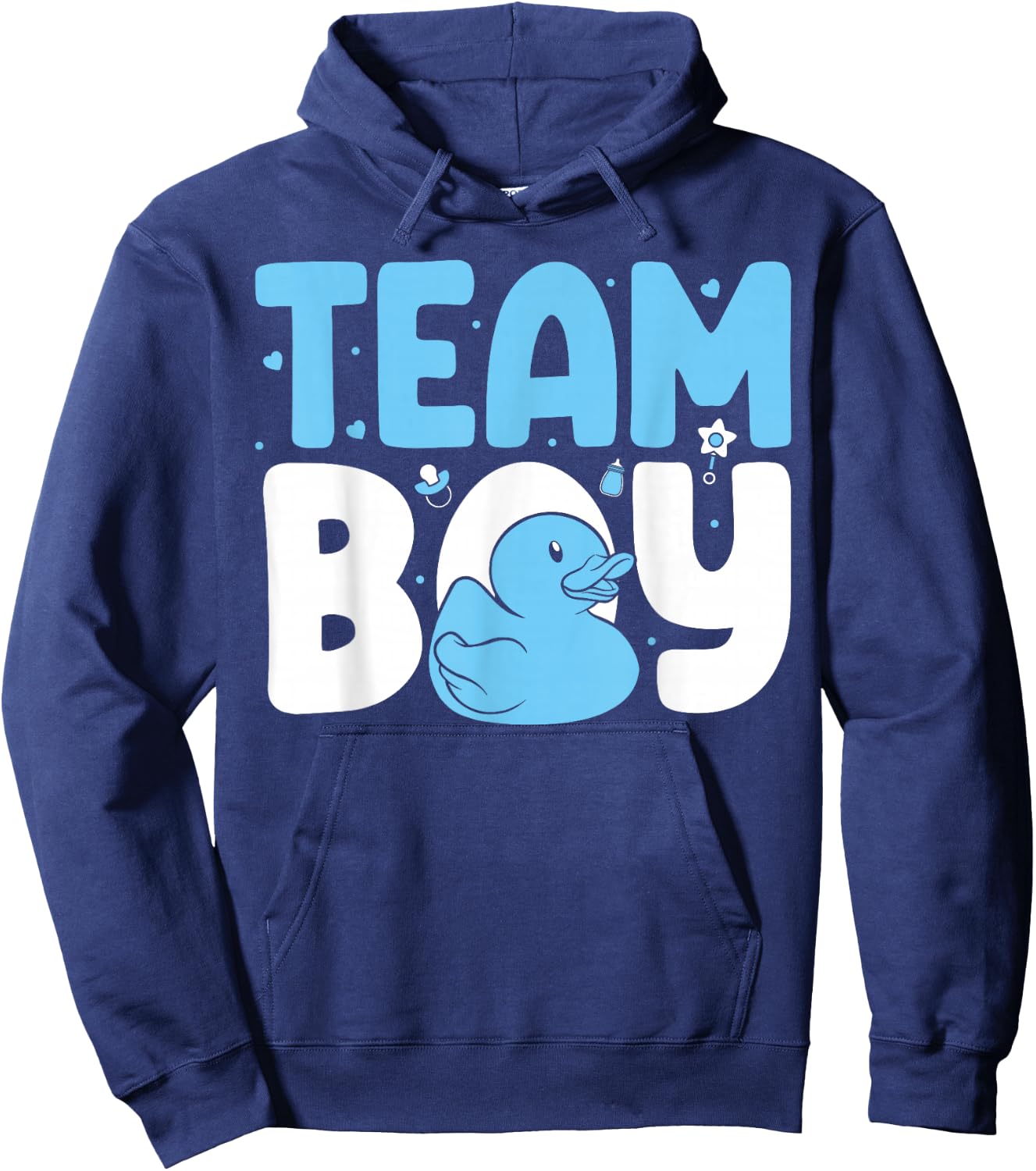 Team Boy Baby Announcement Pregnancy Duck Gender Reveal Hoodie - Hoodie | Navy