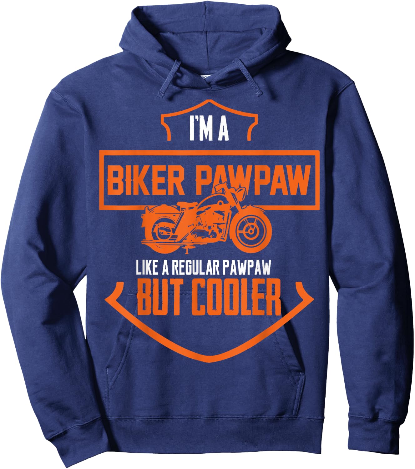 Biker Pawpaw Hoodie - Hoodie | Navy