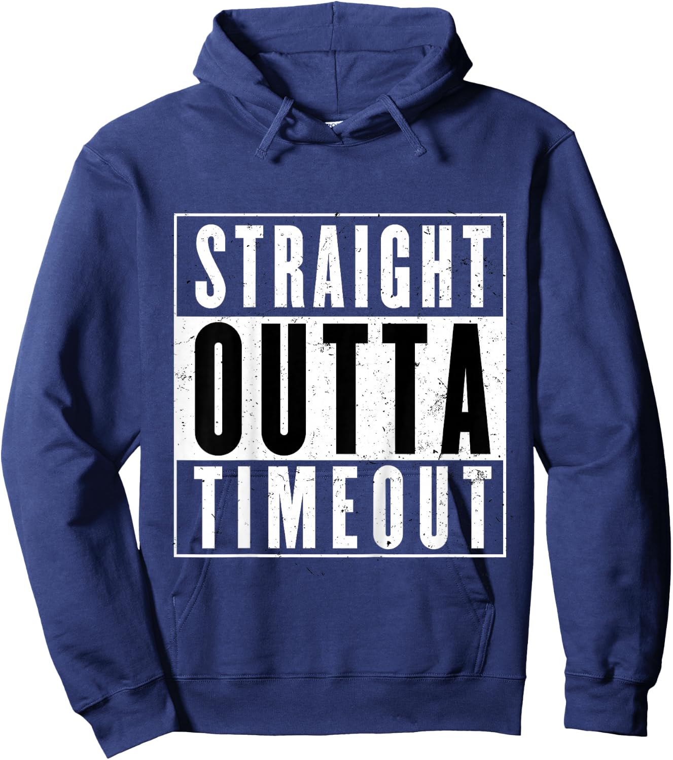Kids Straight Outta Timeout Toddler Childs Youth T Shirt Hoodie - Hoodie | Navy