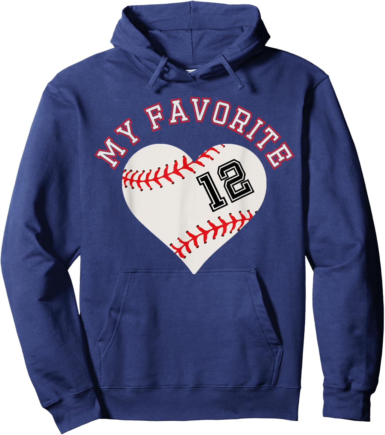 Baseball Player 12 Jersey Outfit No #12 Sports Fan Gift Hoodie - Hoodie | Navy
