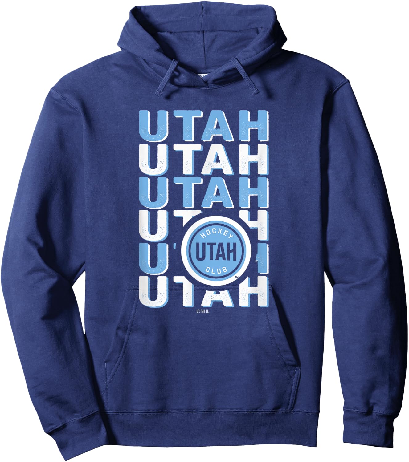 Utah Hockey Club Repeat Black Officially Licensed Hoodie - Hoodie | Navy