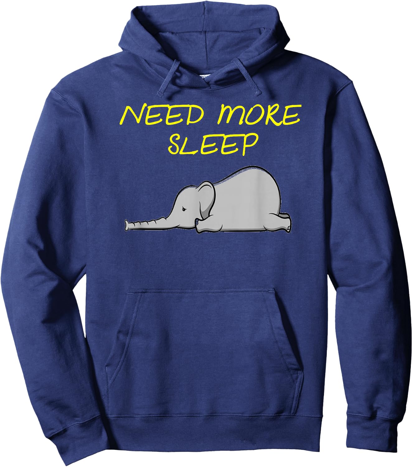 Funny Sleeping Elephant Pajama for Bedtime Hoodie - Hoodie | Navy