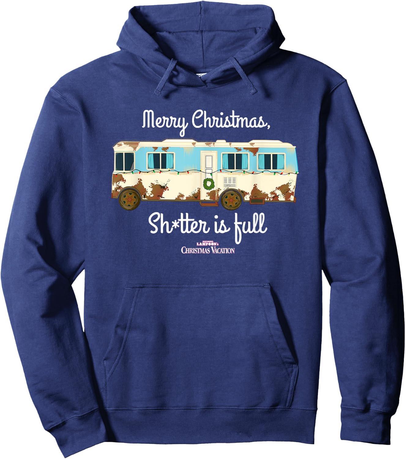 Christmas Vacation Full RV Cousin Eddie Holiday Movie Hoodie - Hoodie | Navy