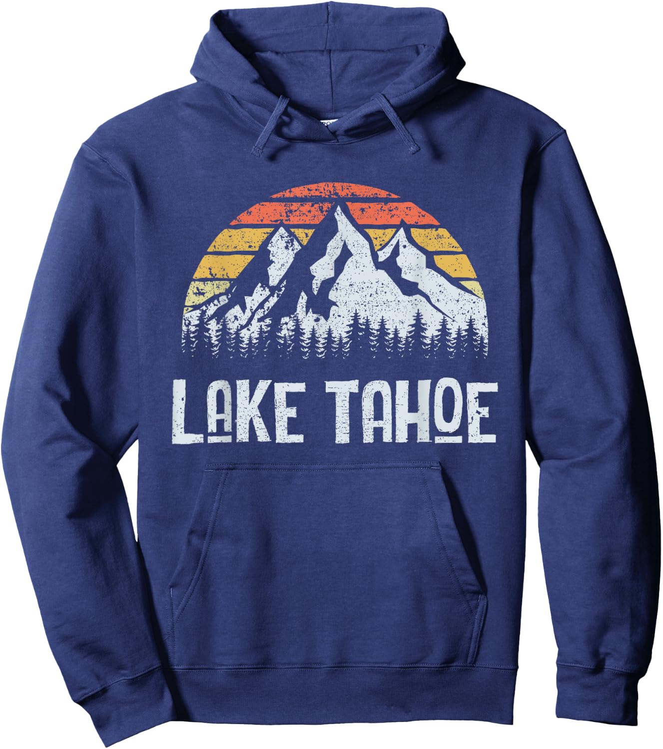 Vintage Retro Lake Tahoe Hoodie - Hoodie | Navy