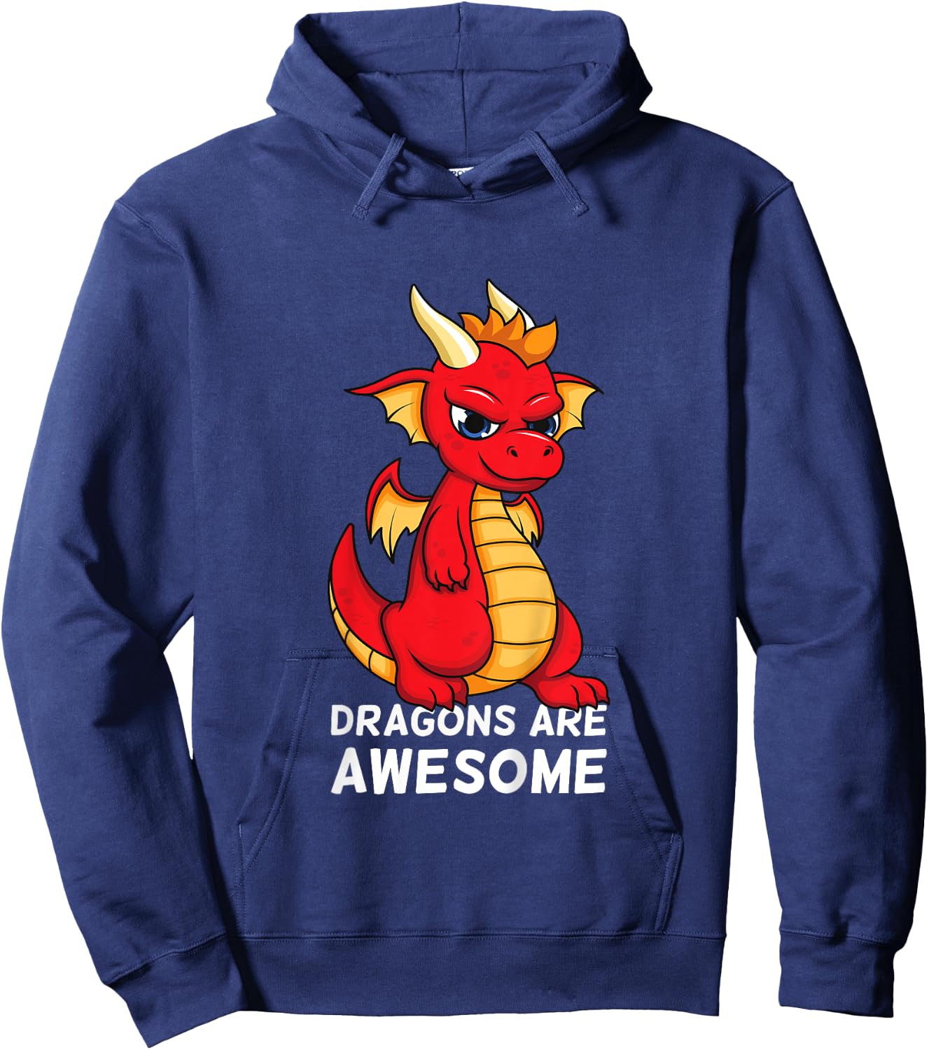 Dragons Are Awesome Cute Red Dragon For Boys And Girls Hoodie - Hoodie | Navy