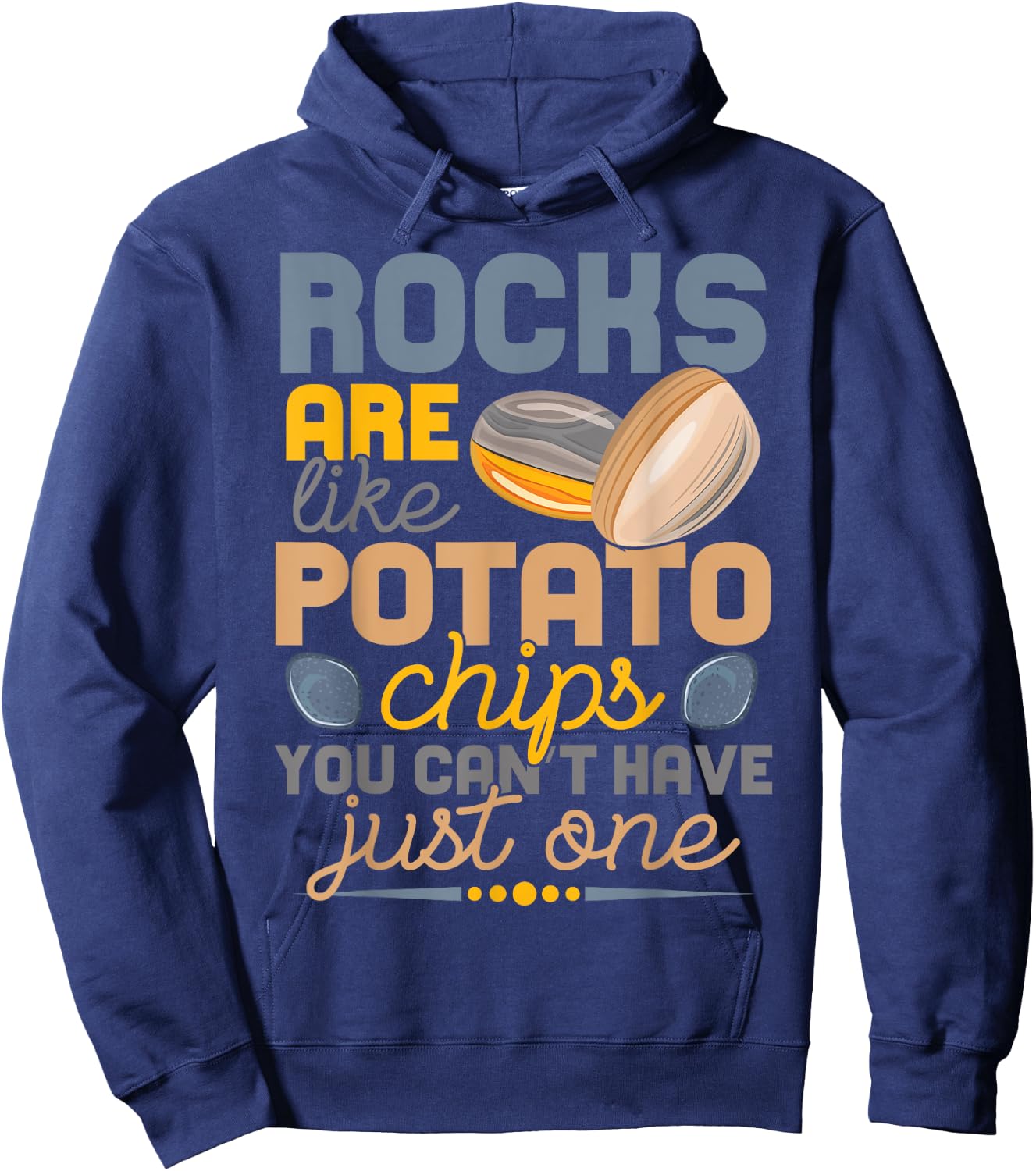 Lapidary Humor Geology Rock Collecting, Geologist Geographer Hoodie - Hoodie | Navy
