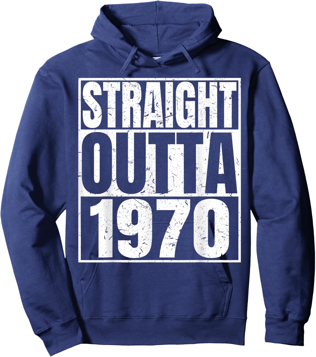 Straight Outta 1970 Retro Birthday Idea Born In 1970 Vintage Hoodie - Hoodie | Navy