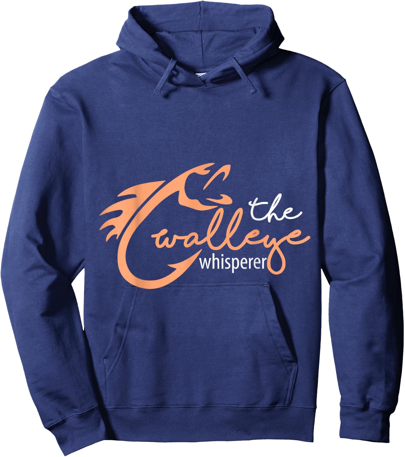 The Walleye Whisperer Funny Fishing - Walleye Hoodie - Hoodie | Navy