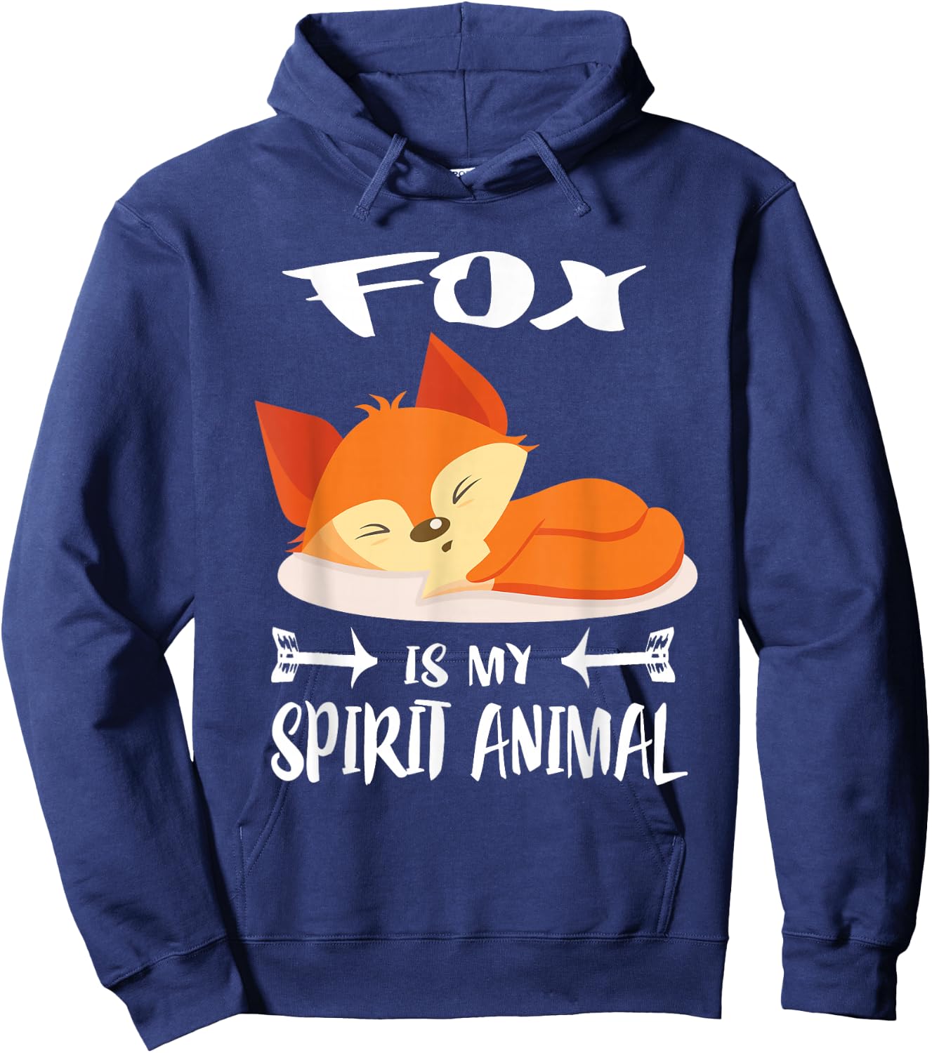 Fox Is My Spirit Animal Funny Gift Hoodie - Hoodie | Navy