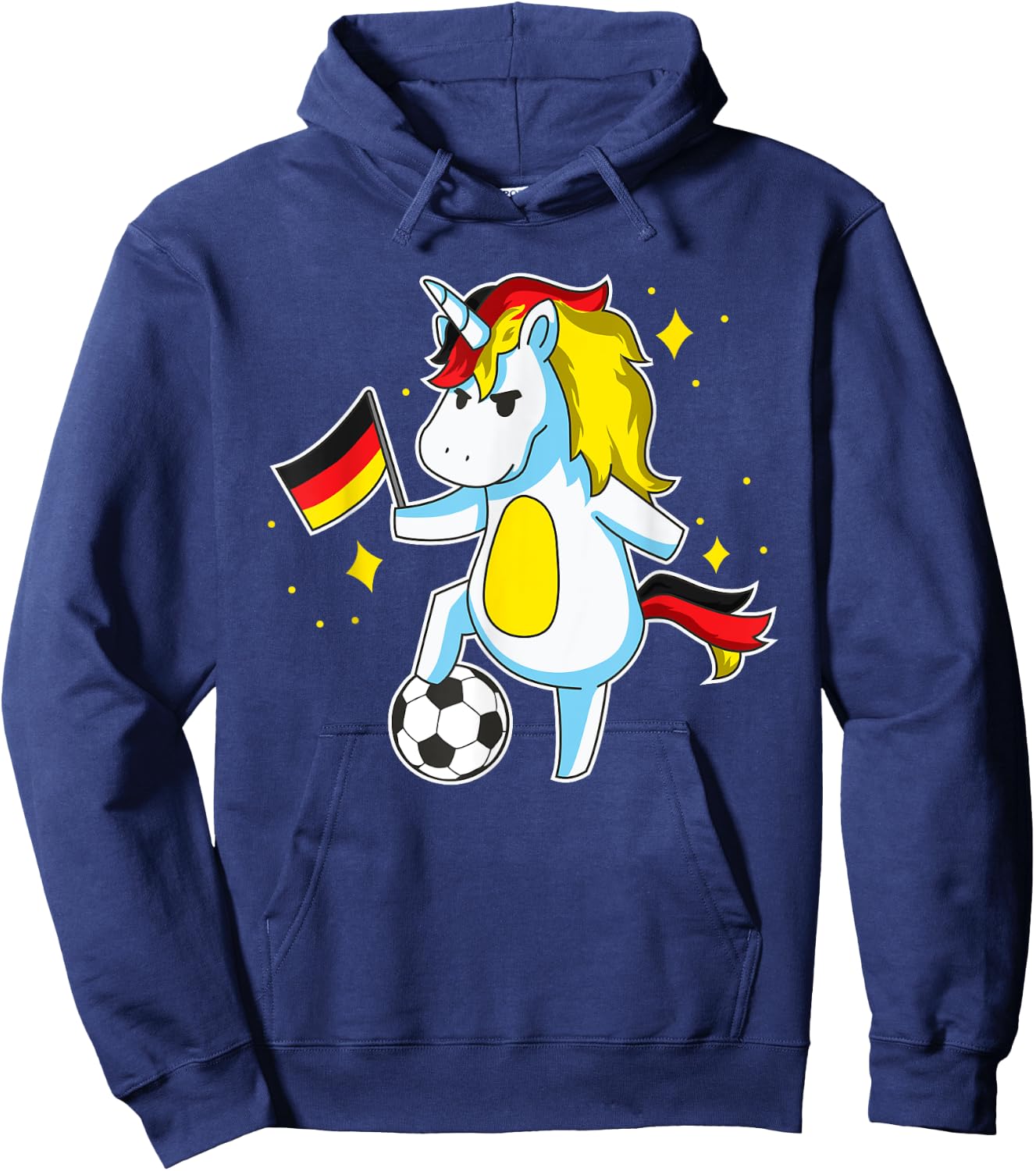Soccer Unicorn German Jersey Design Germany Football Gift Hoodie - Hoodie | Navy