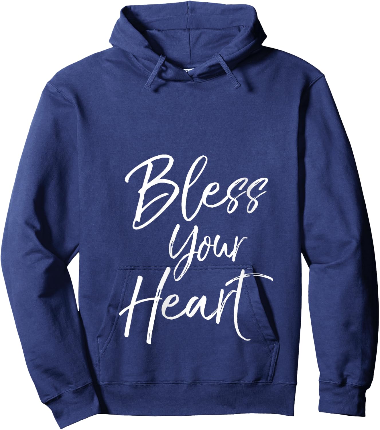 Funny Southern Christian Saying Quote Gift Bless Your Heart V-Neck Hoodie - Hoodie | Navy