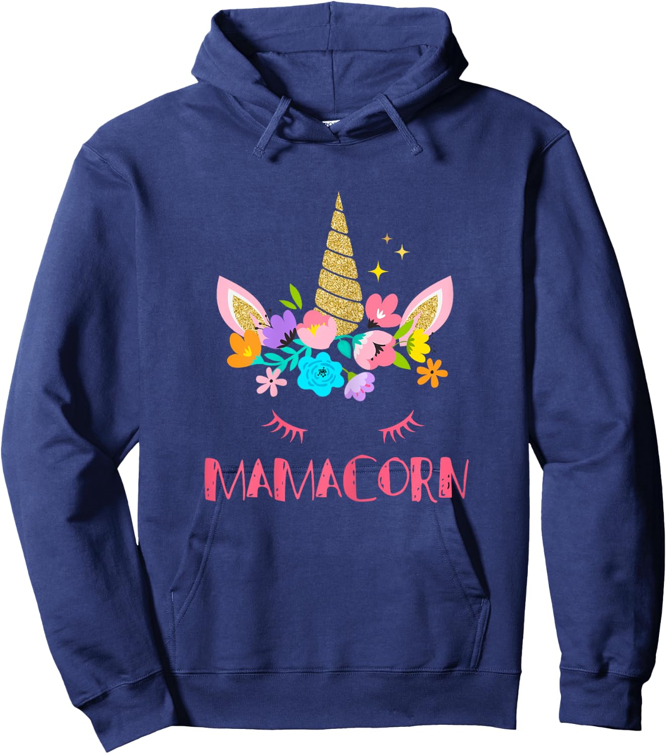 Funny Mamacorn Unicorn Costume Mom Mother's Day Hoodie - Hoodie | Navy