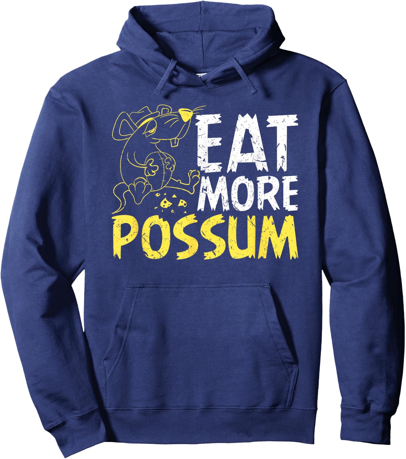 Eat More Possum Funny Trailer Park Redneck Hillbilly Hoodie - Hoodie | Navy