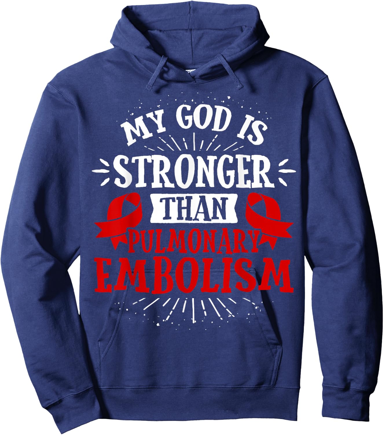 PE Awareness - Pulmonary Embolism Gift Hoodie - Hoodie | Navy