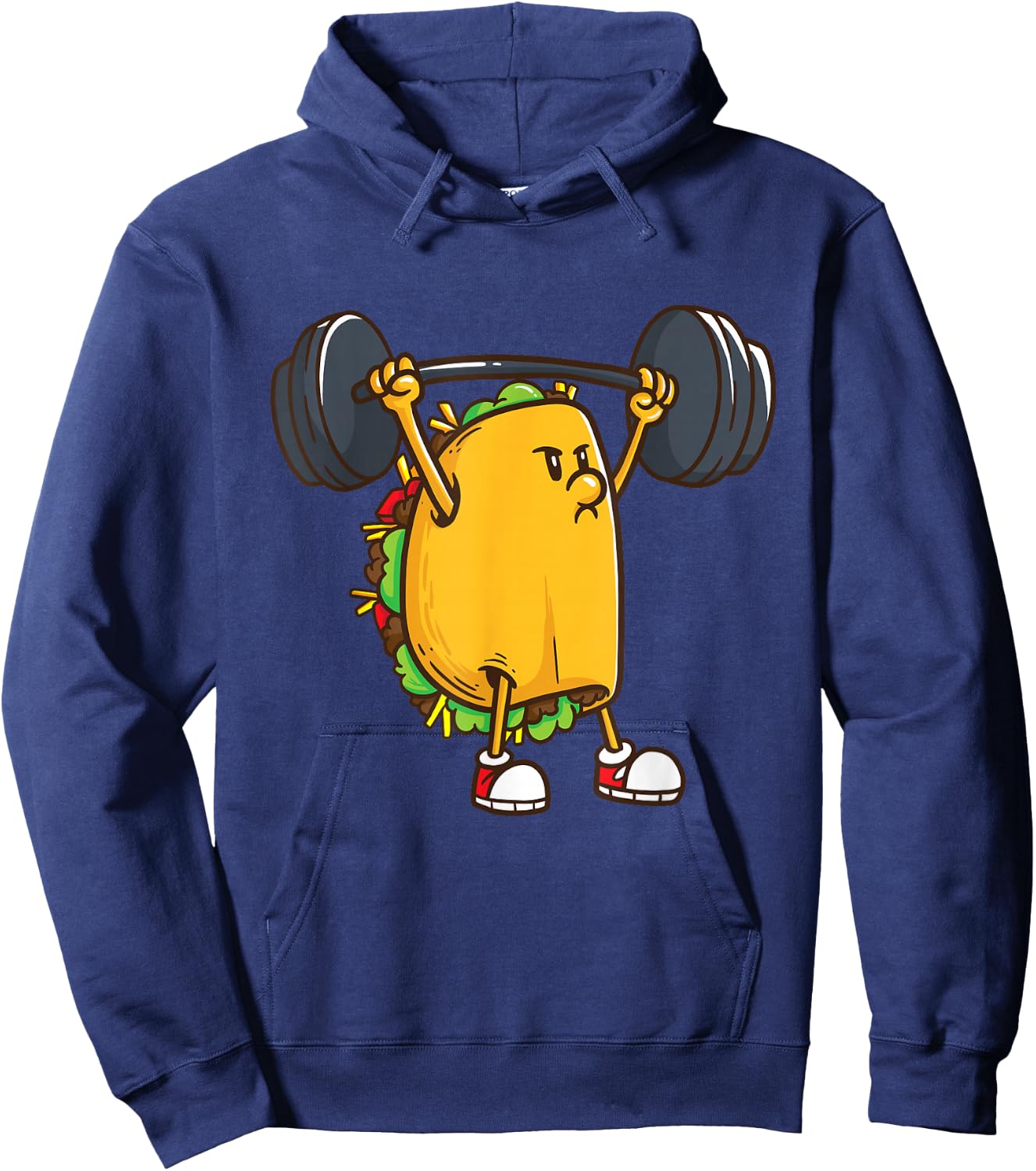 Funny Tacos Powerlifting Weightlifting Gym Workout Girls Hoodie - Hoodie | Navy