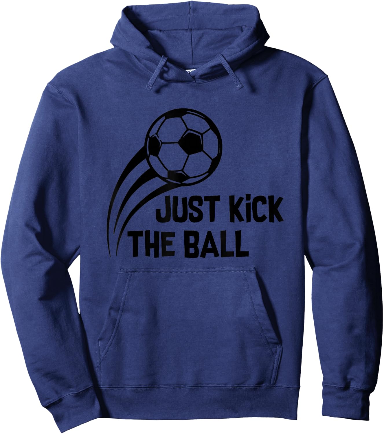 Soccer Kick The Ball Hoodie - Hoodie | Navy