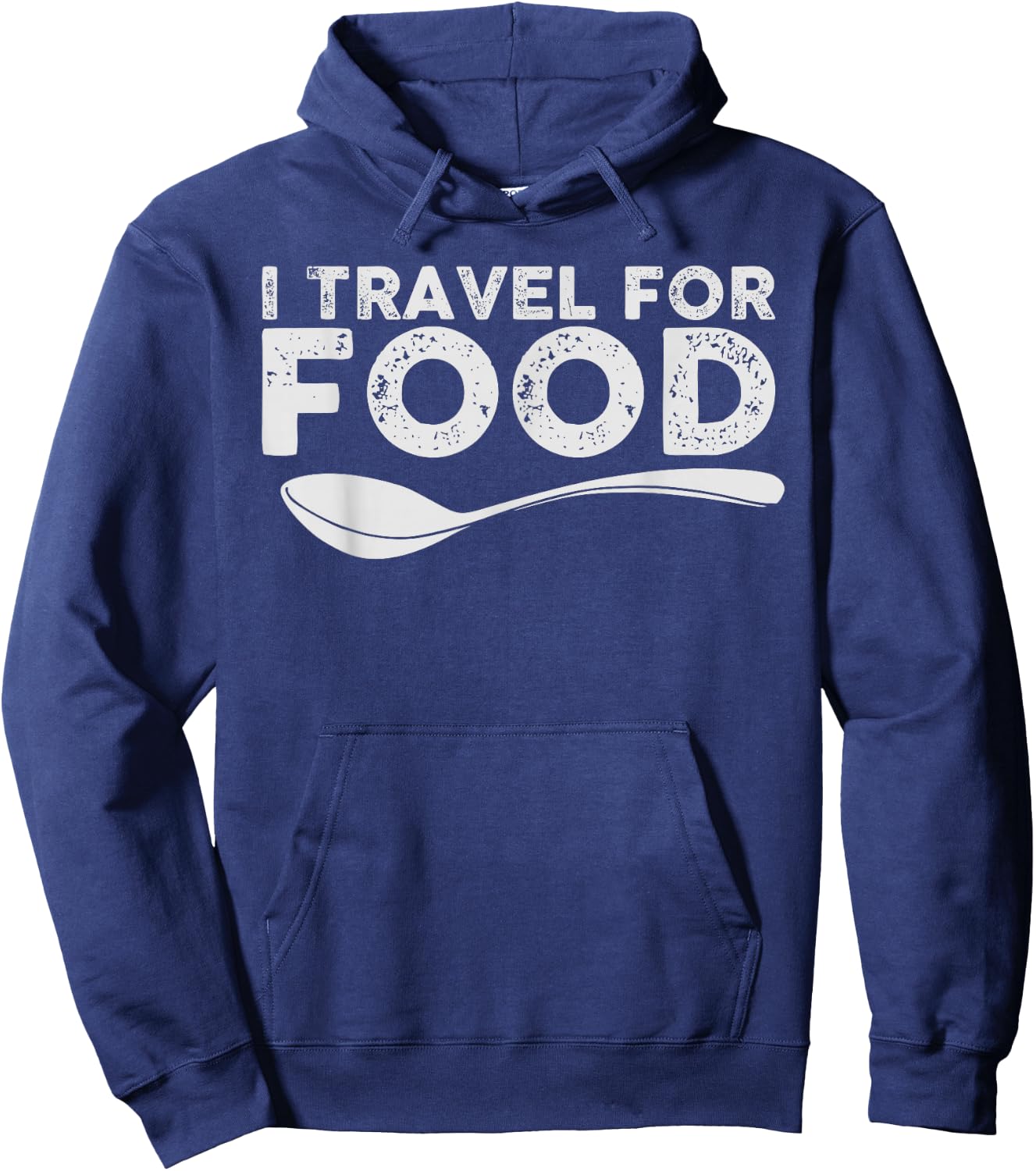 I Travel For Food Foodie Blogger Gift Hoodie - Hoodie | Navy