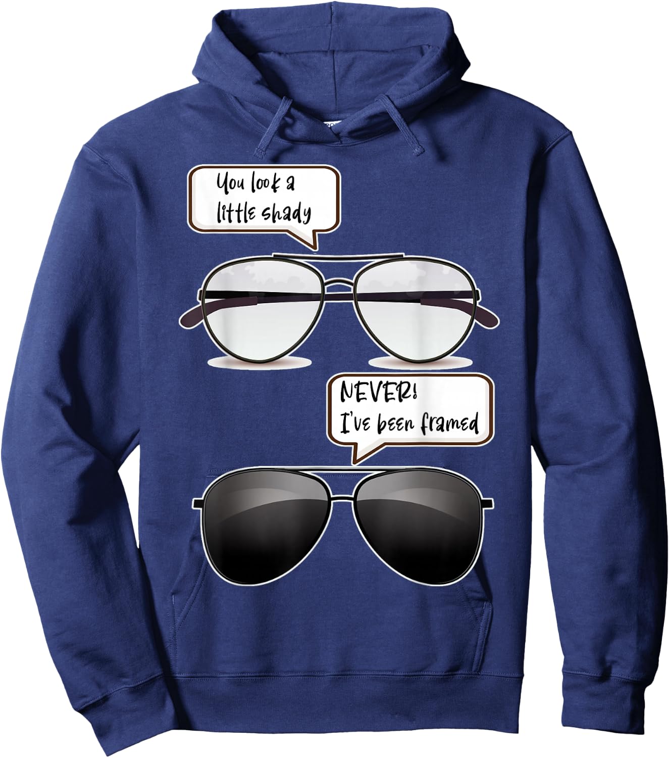 Optician Shady Or Framed Funny Optometry Hoodie - Hoodie | Navy
