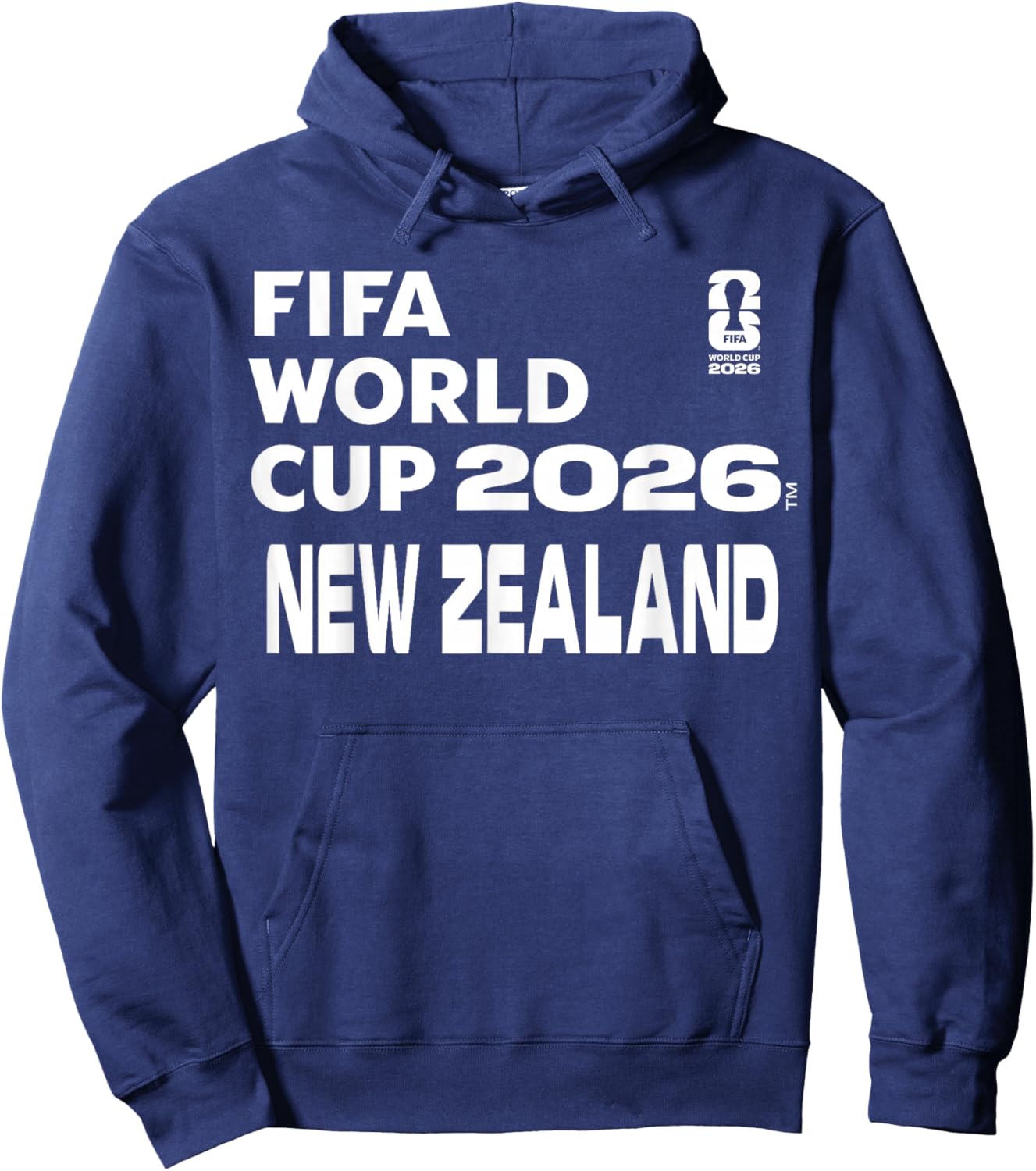 FIFA World CUP26 New Zealand Block Letters Hoodie - Hoodie | Navy