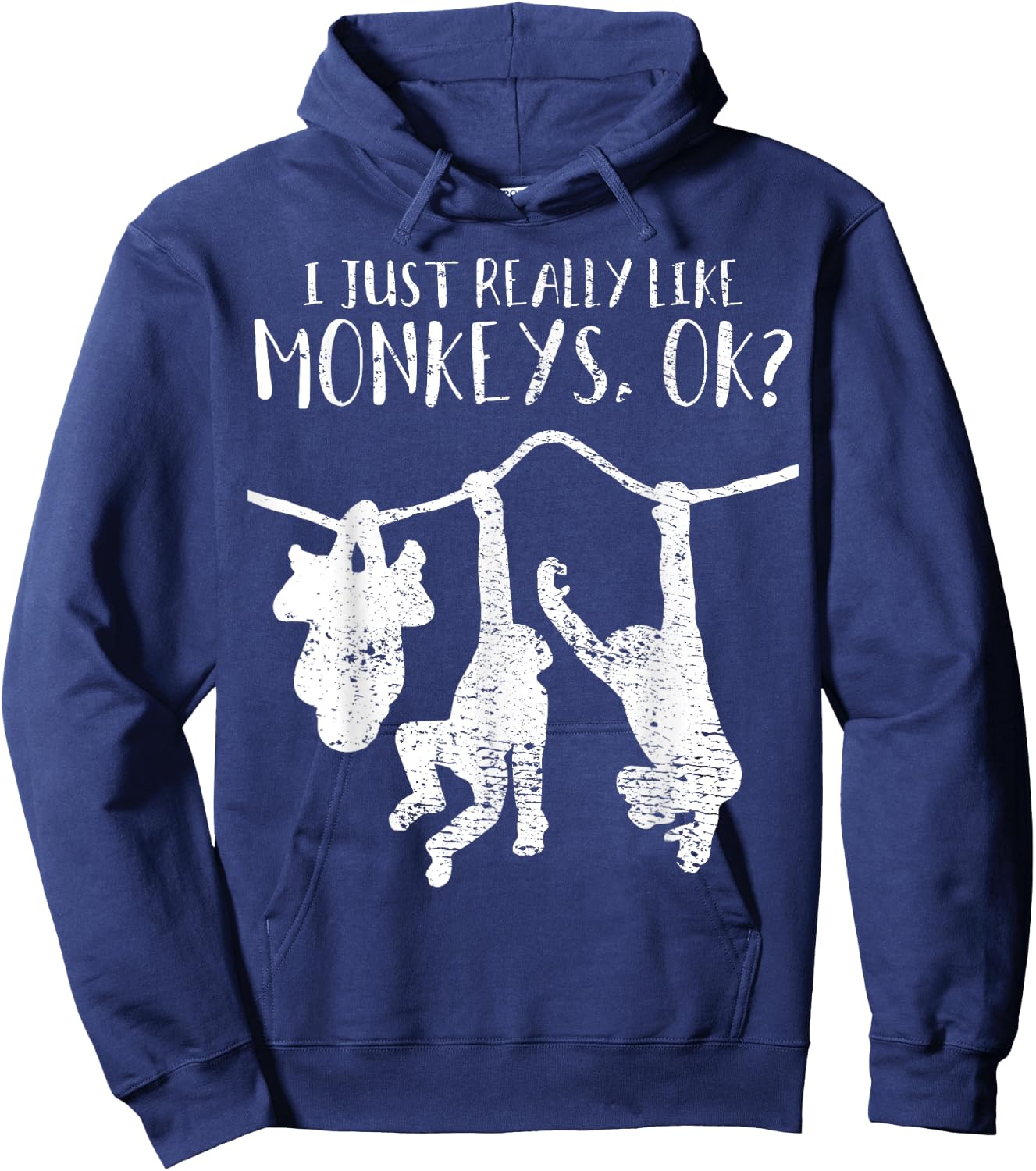 Monkeys Apes Chimps Funny Zoo Vintage Gift Hoodie - Hoodie | Navy