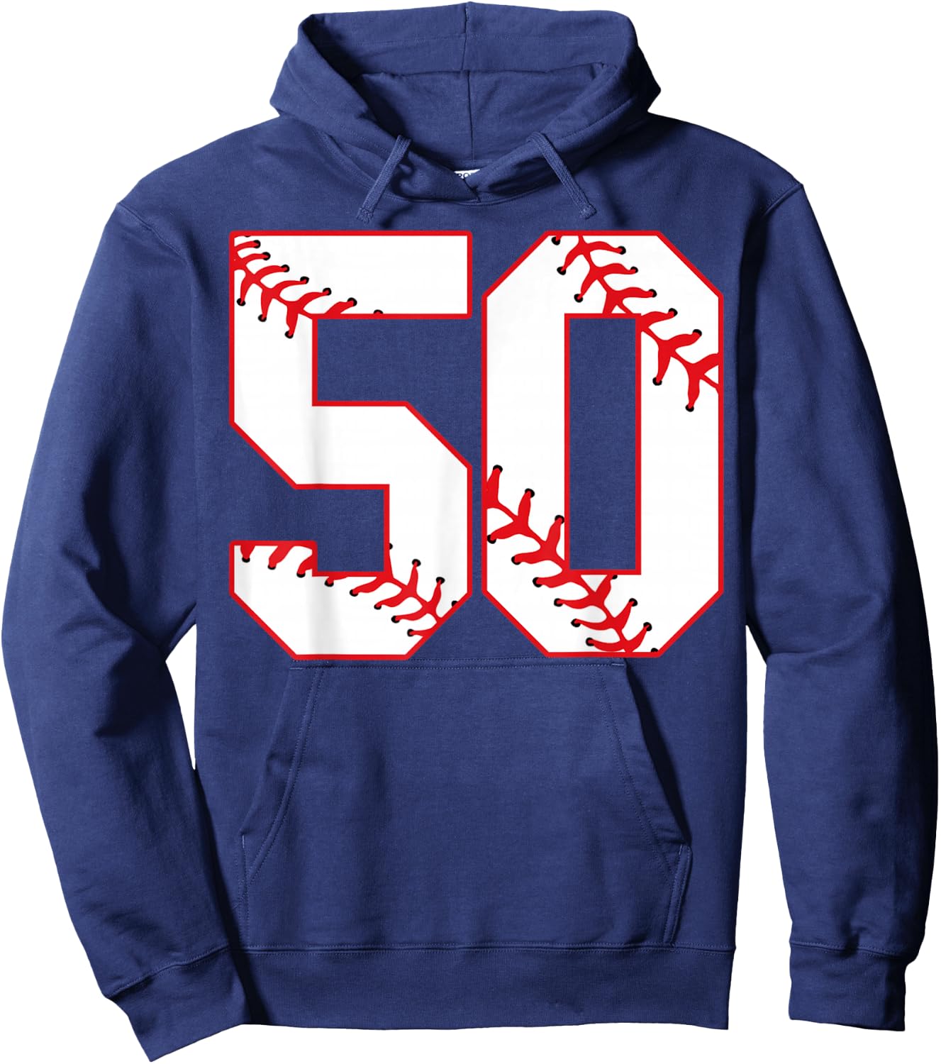 Fiftieth Anniversary Birthday Party 50th Baseball Hoodie - Hoodie | Navy