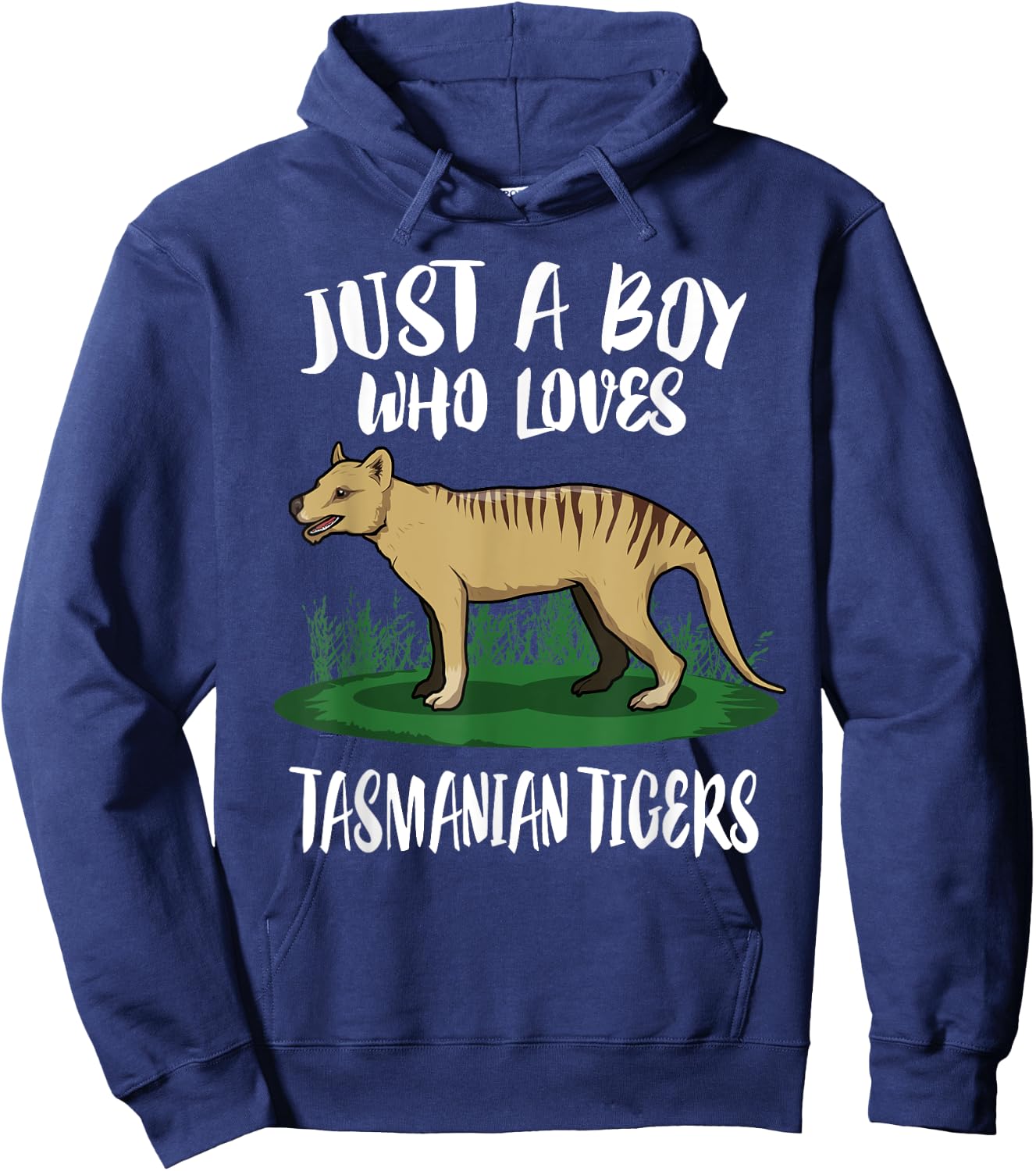 Just A Boy Who Loves Tasmanian Tigers Gift Hoodie - Hoodie | Navy