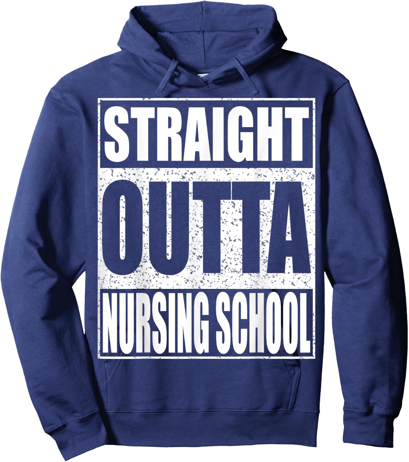 Straight Outta Nursing School Shirt Nurse Student Graduation Hoodie - Hoodie | Navy