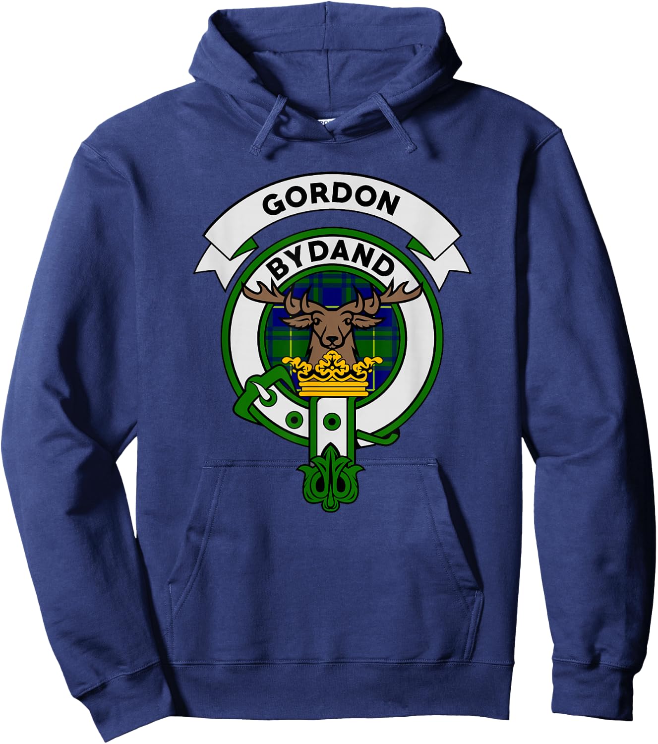 Gordon Clan Badge Shirt - Scottish Tartan Gifts Hoodie - Hoodie | Navy