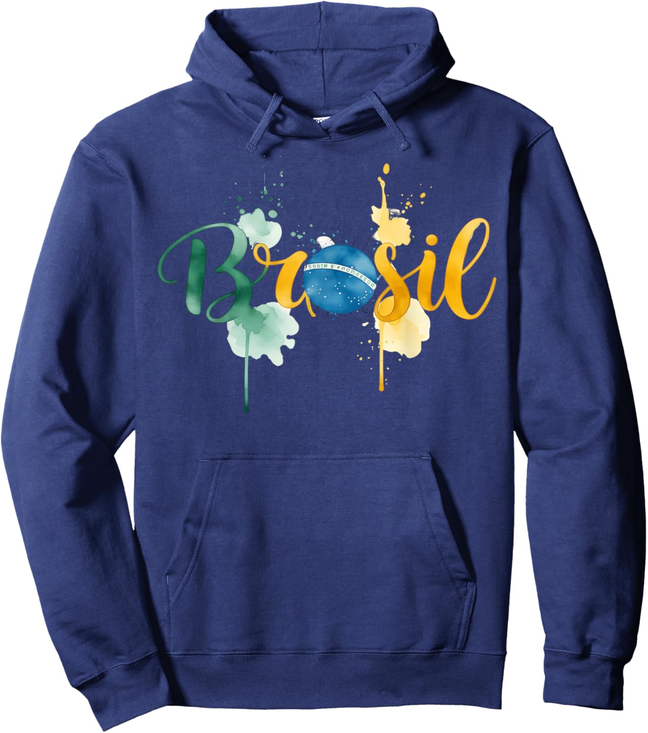 Brasil Flag Brazilian Pride Brasilian Roots Brazil Hoodie - Hoodie | Navy
