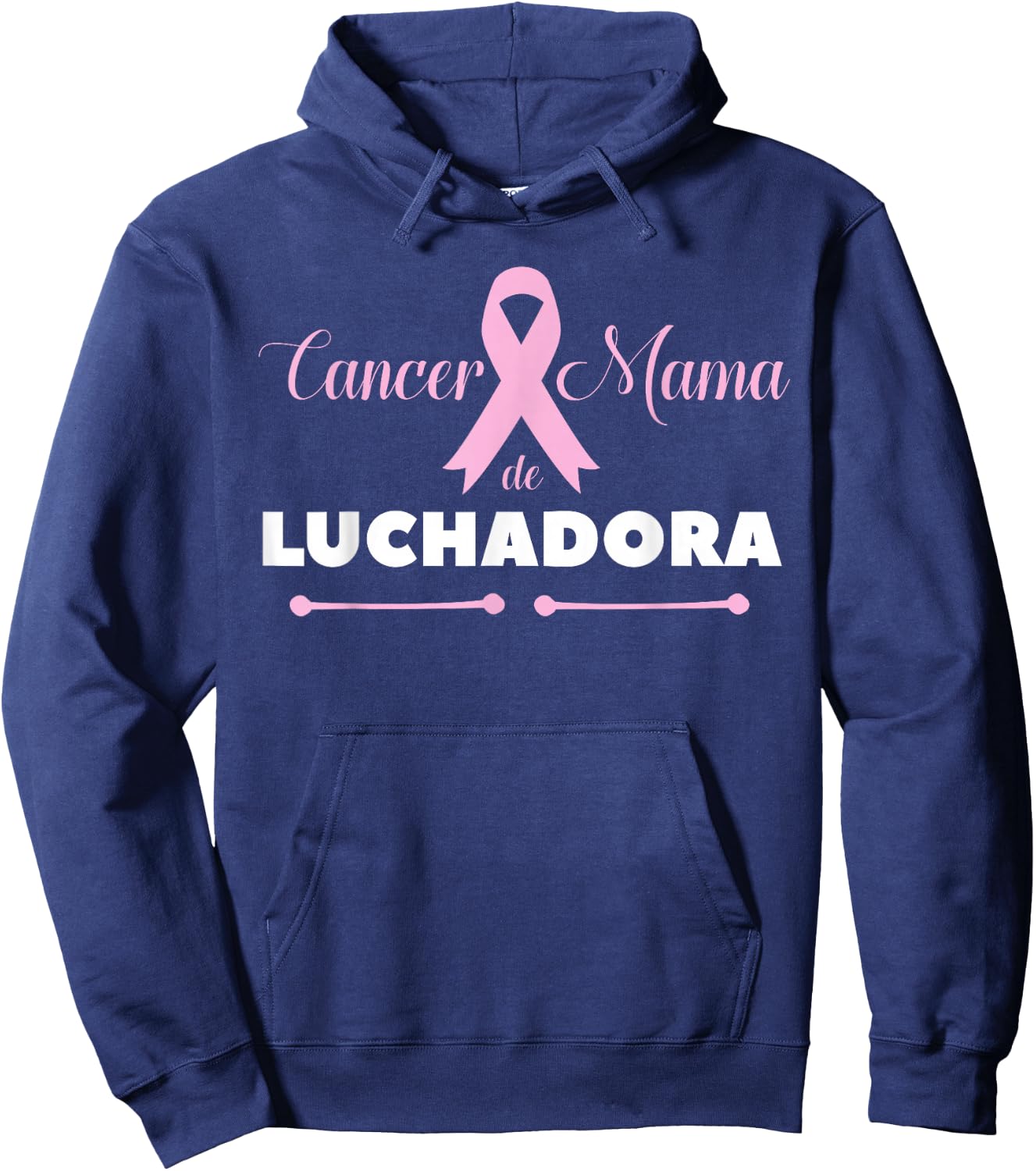 Cancer De Mama Luchadora Shirt Breast Cancer Spanish Hoodie - Hoodie | Navy